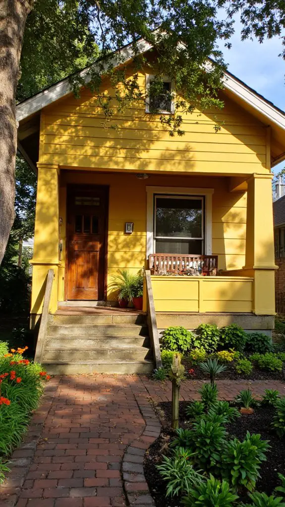 warm honey yellow craftsman