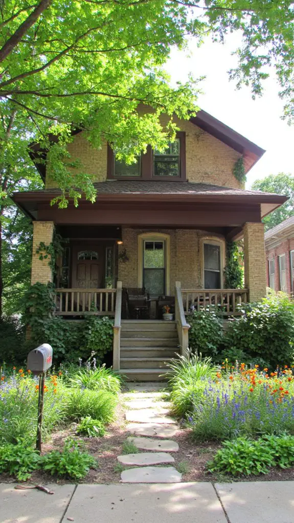 warm inviting brick architecture