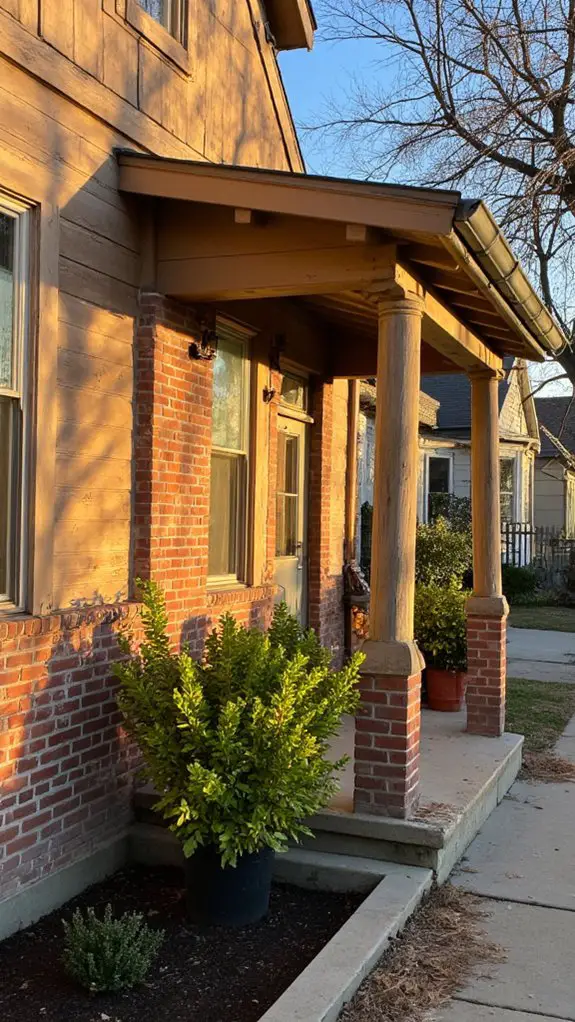 warm inviting brick exterior