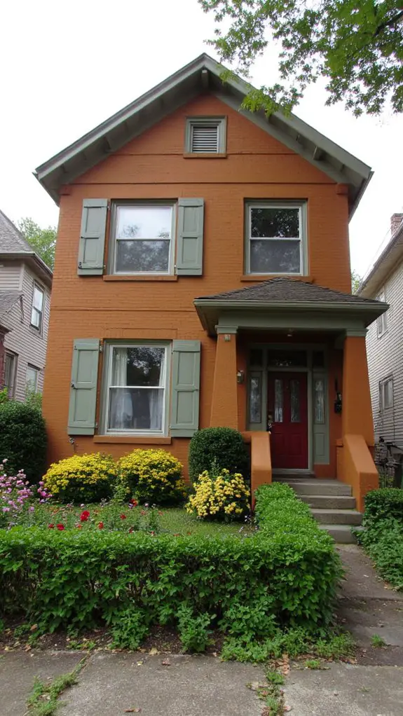 warm inviting exterior charm