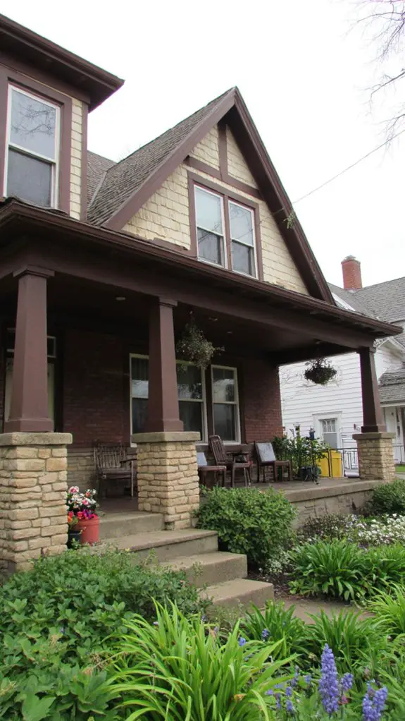 warm inviting exterior combination