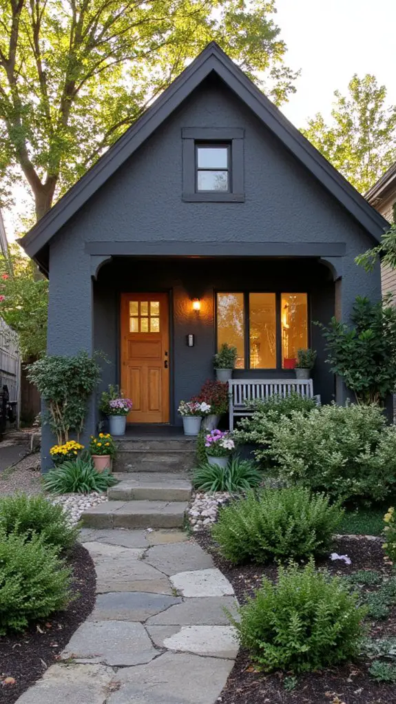 warm inviting exterior hues