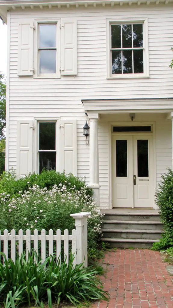 warm inviting exterior trim