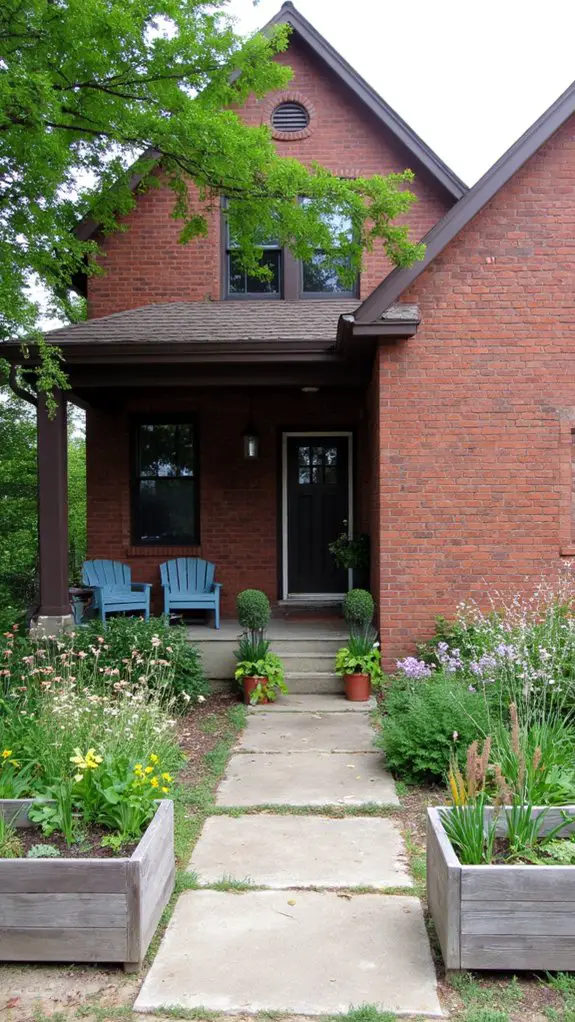 warm inviting farmhouse exterior