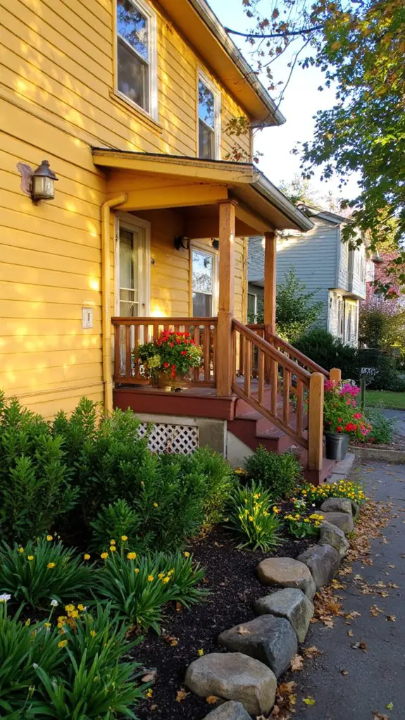 warm inviting home exterior