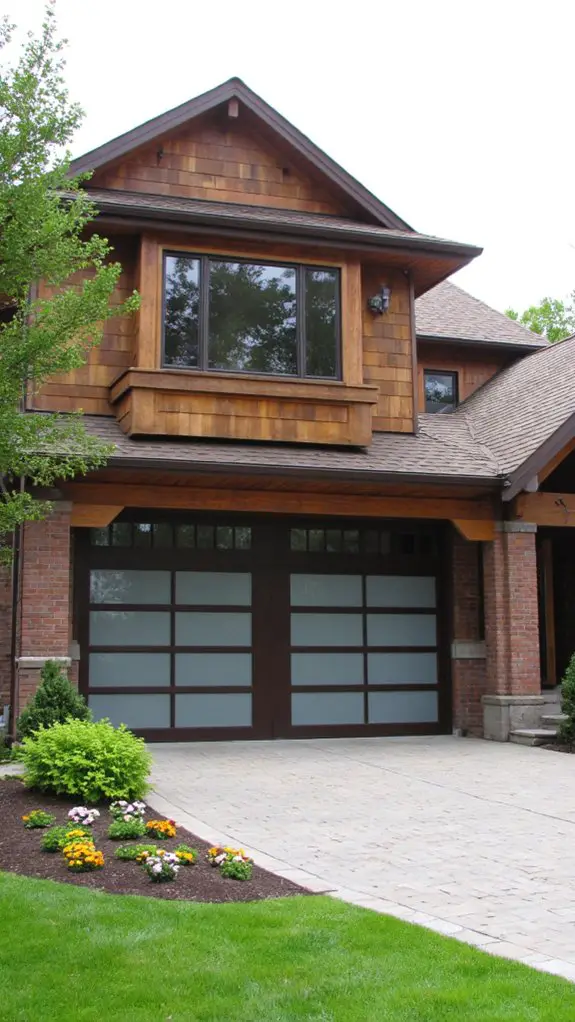 warm modern garage design