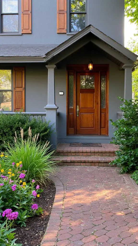 warm natural wood accents