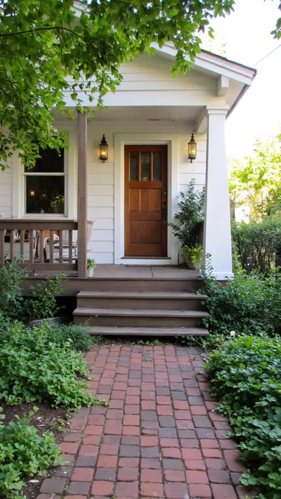 warm off white wood contrast