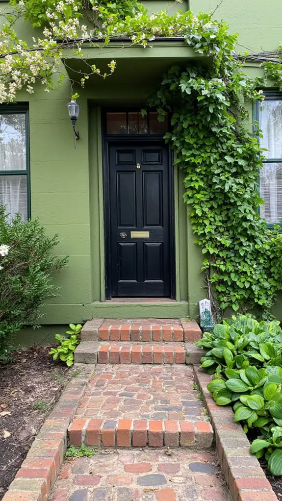 warm olive green elegance