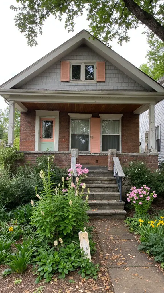 warm peach soothing gray