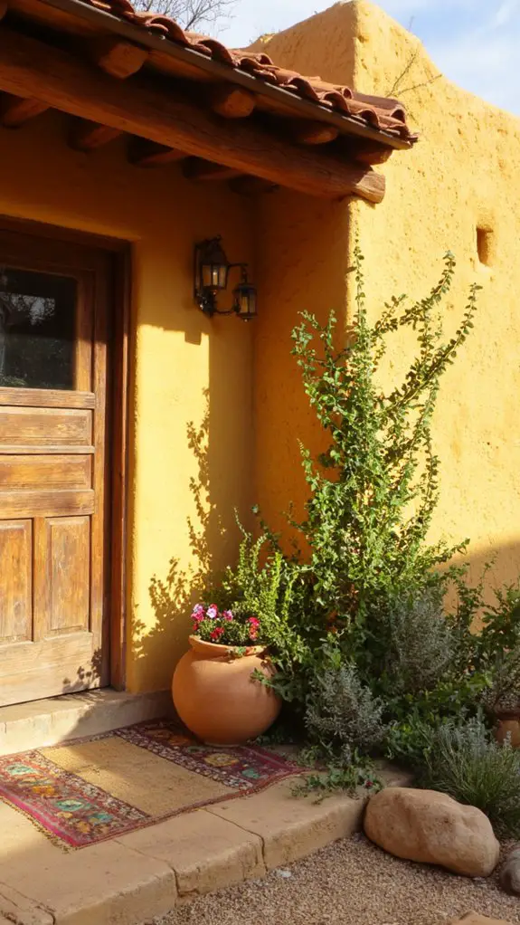 warm pueblo style home charm