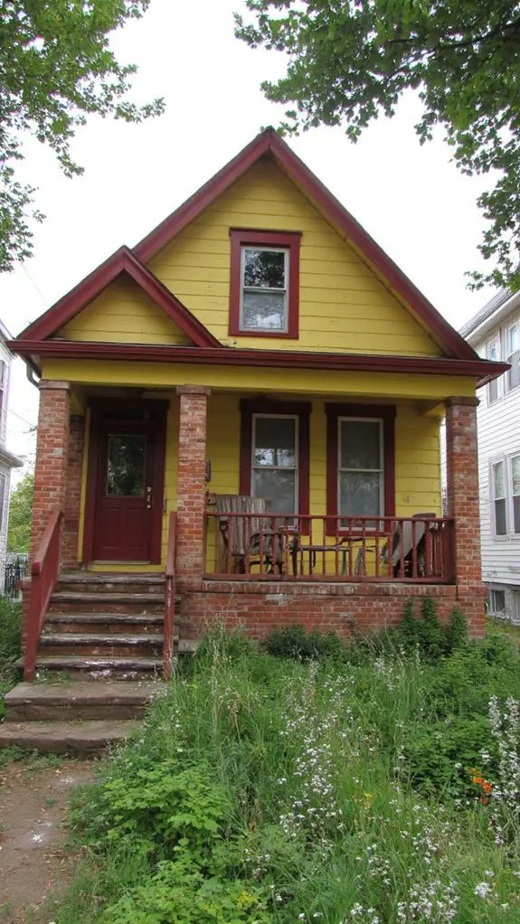 warm rustic brick red