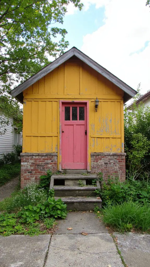 warm rustic charm entrance