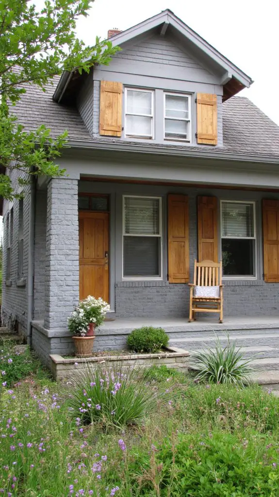 warm rustic charm shutters