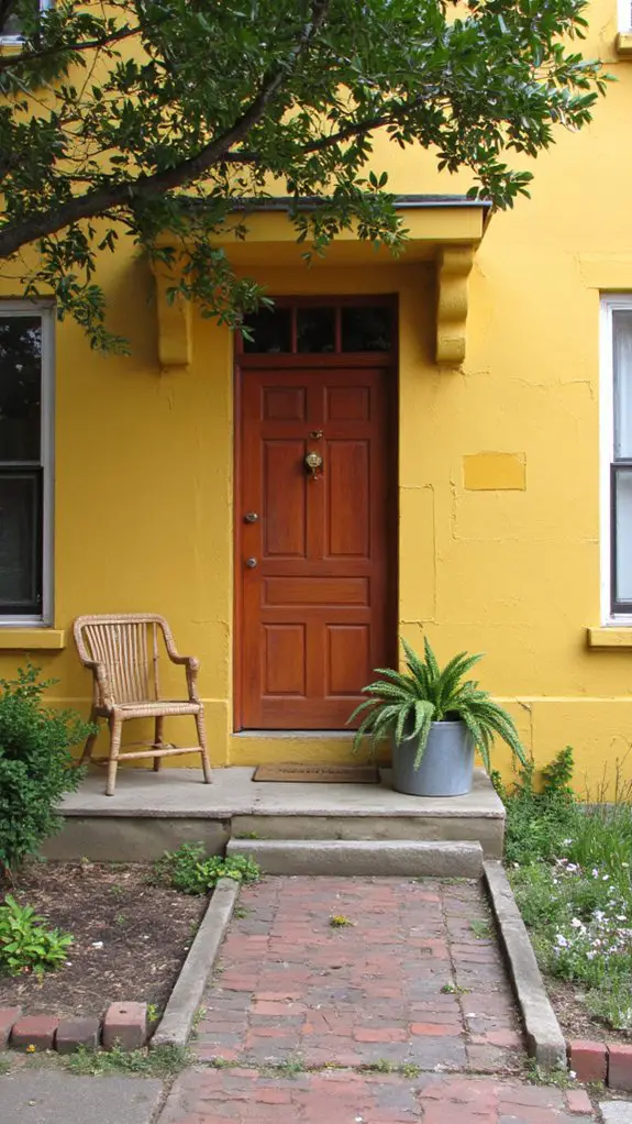 warm rustic door charm