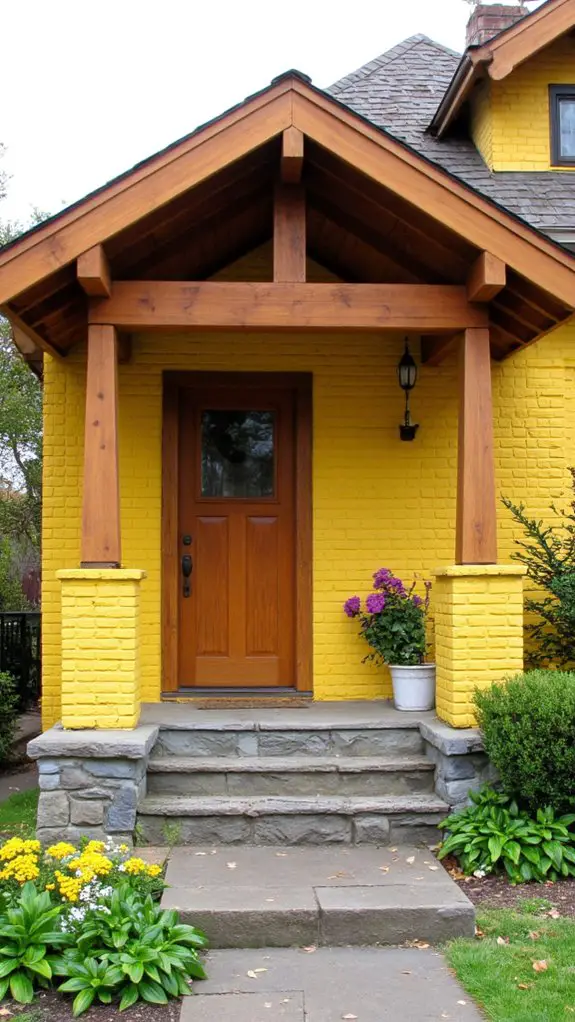 warm saffron yellow elegance