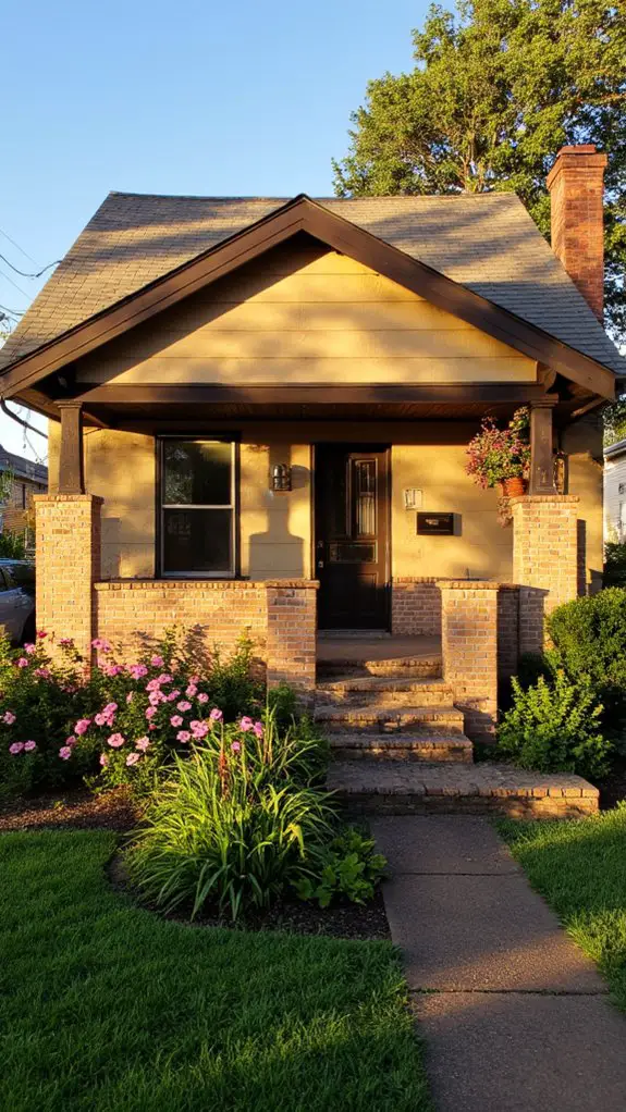 warm sophisticated exterior combination