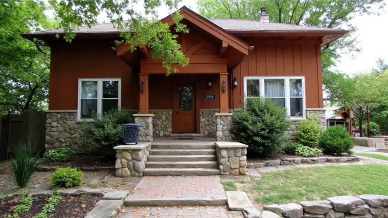 warm stone exterior home