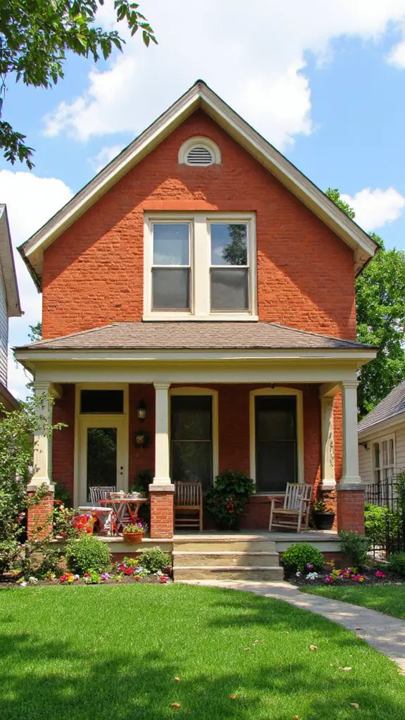 warm terracotta light cream