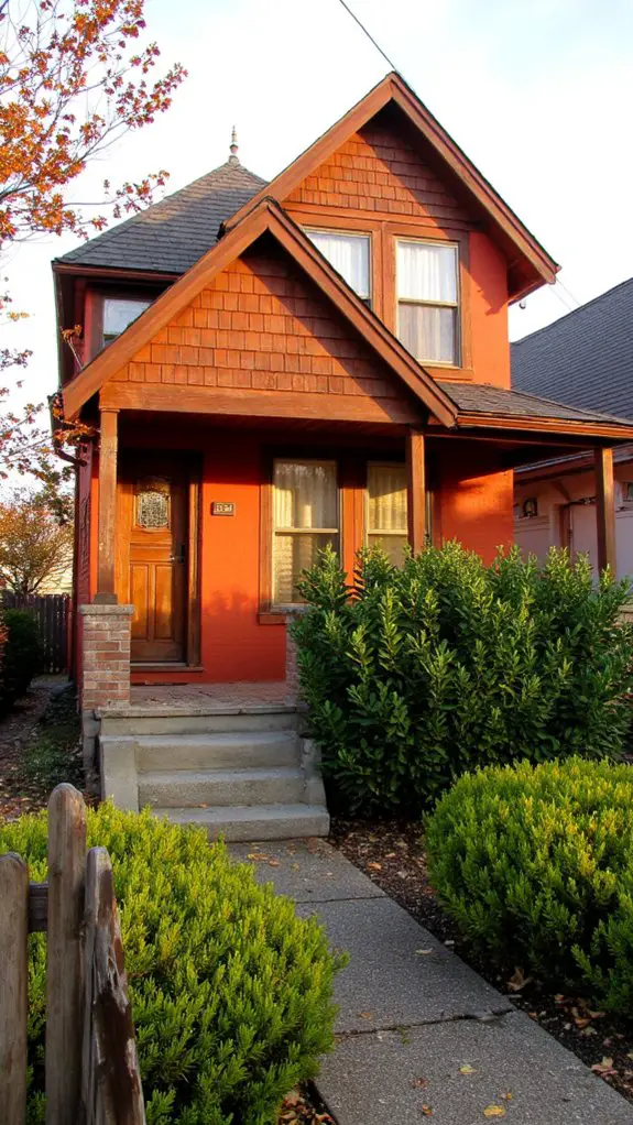 warm vibrant rustic combination