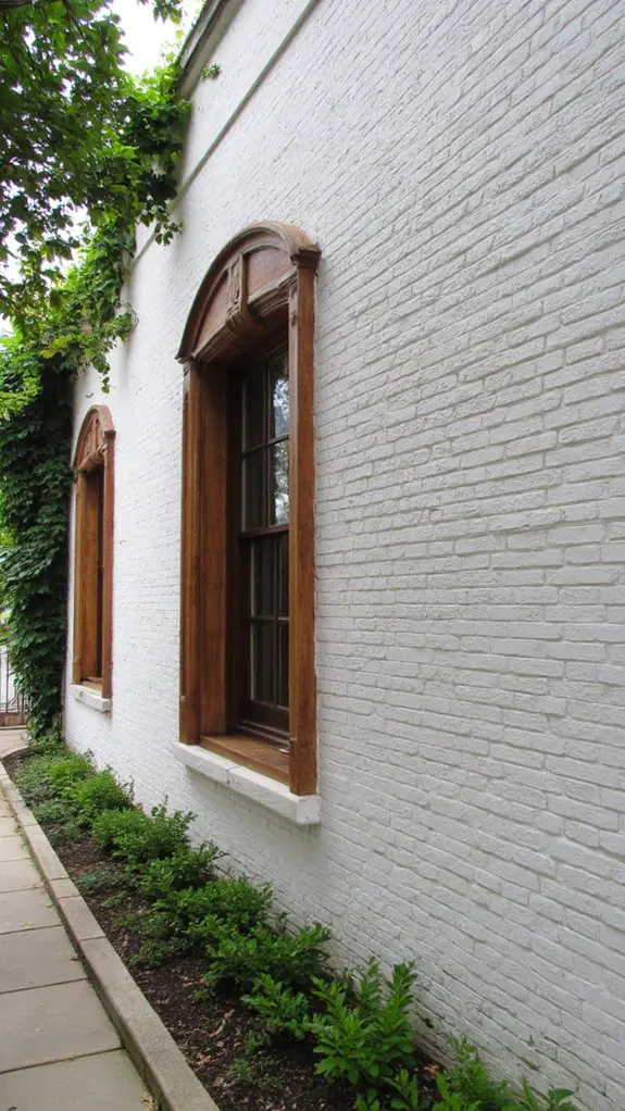 warm wooden window accents