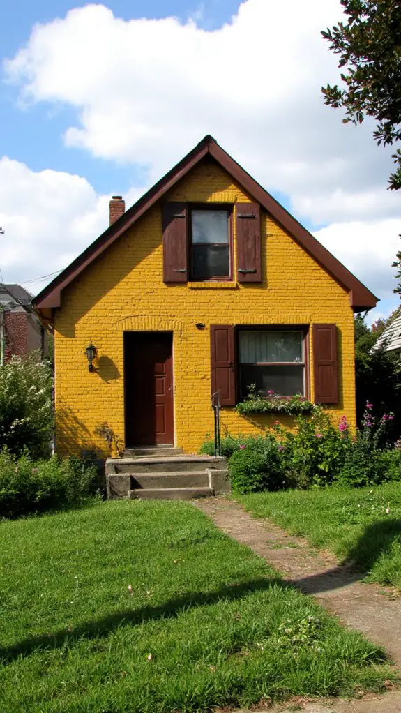 warm yellow brick charm