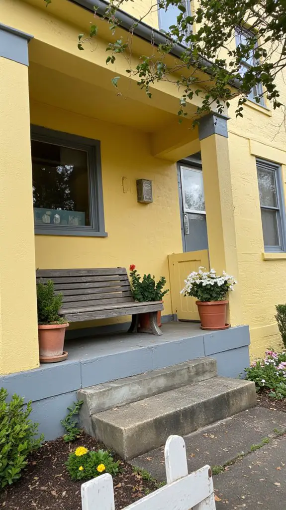 warm yellow calming gray