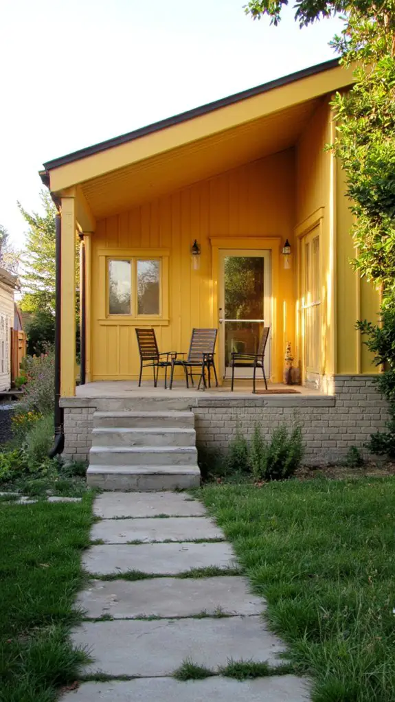 warm yellow minimalist oasis