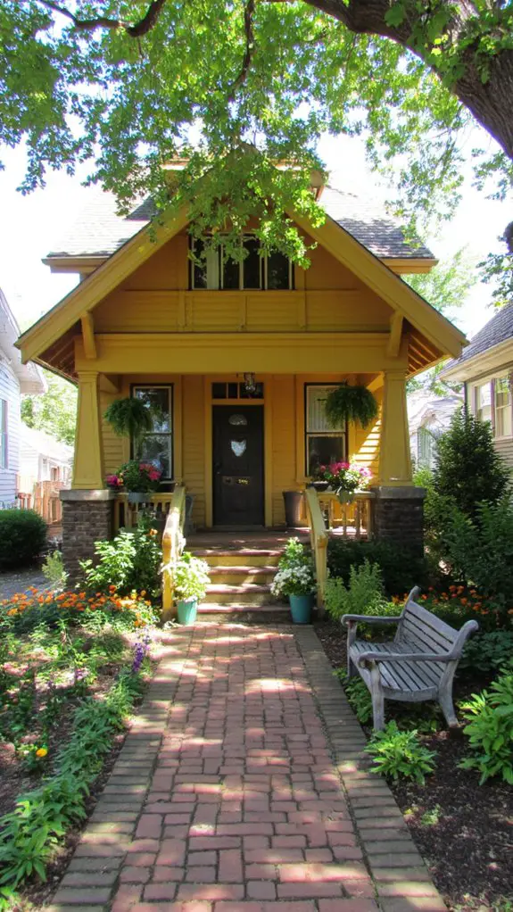 warm yellow ochre exterior