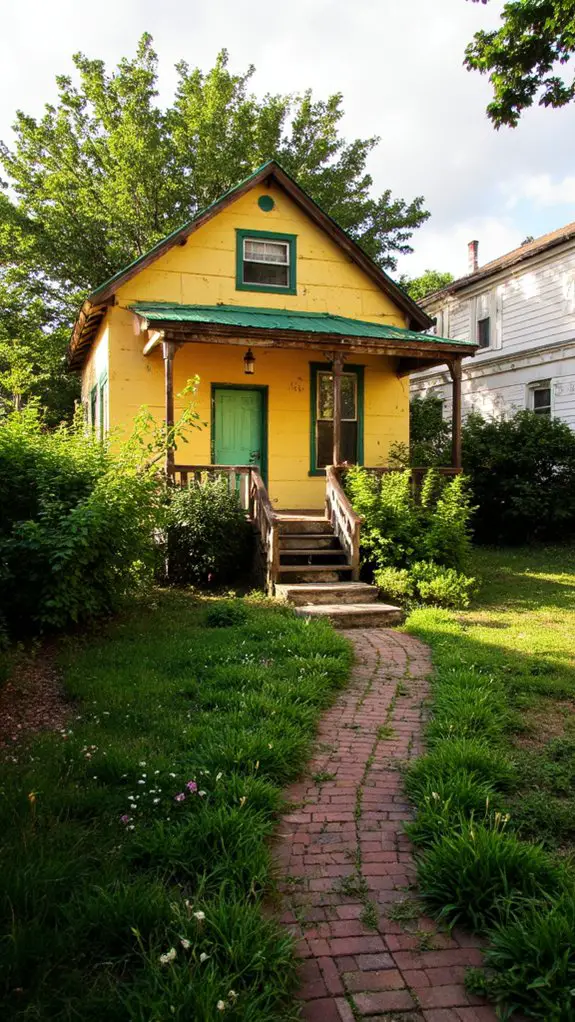 warm yellow serene green