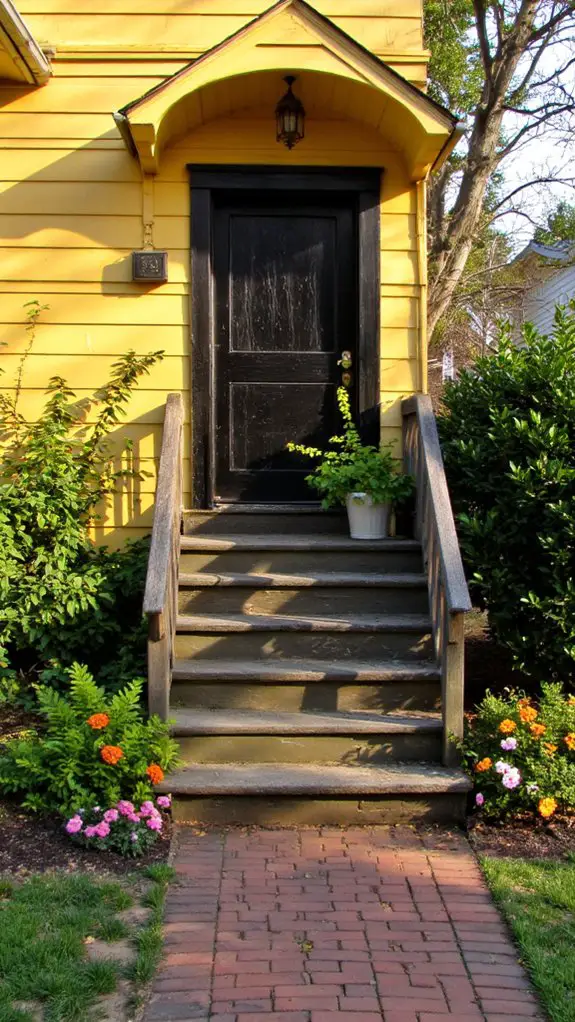 warm yellow textured black