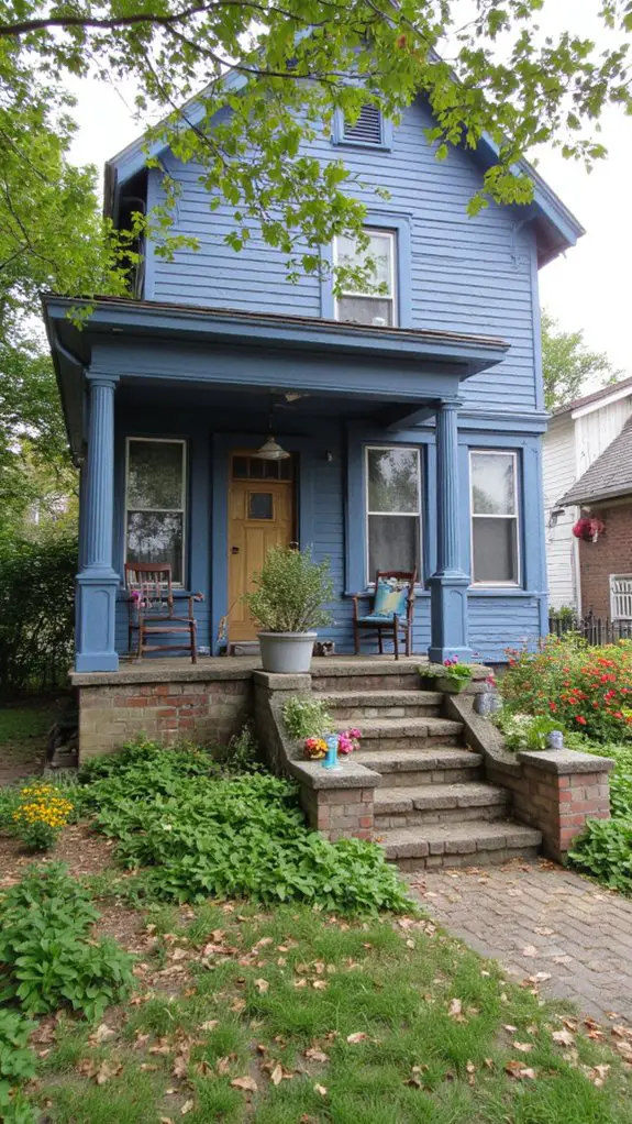 weathered denim blue charm