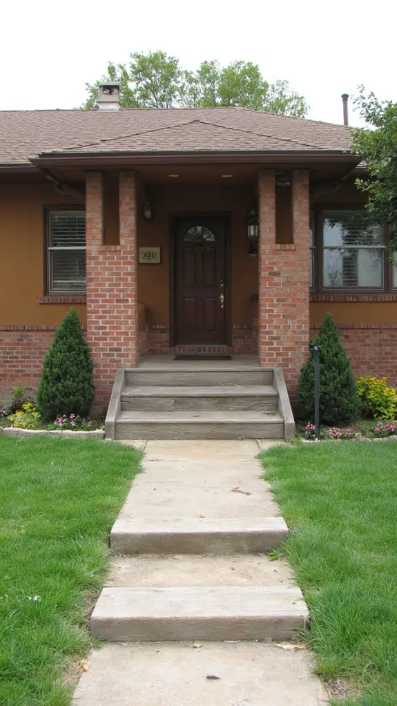 welcoming brick entryway elegance
