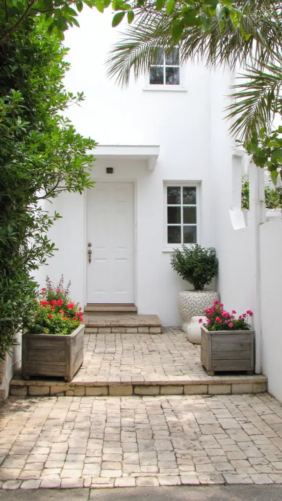 welcoming coastal courtyard retreat