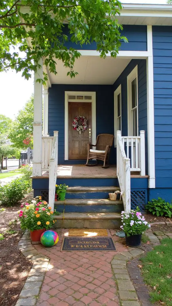 welcoming family outdoor space