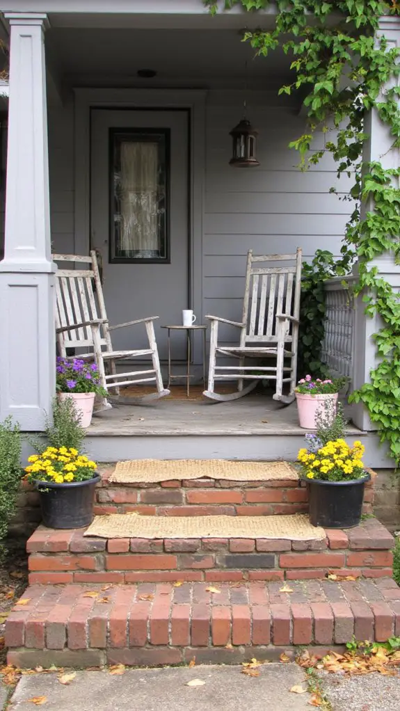 welcoming porch with cushions