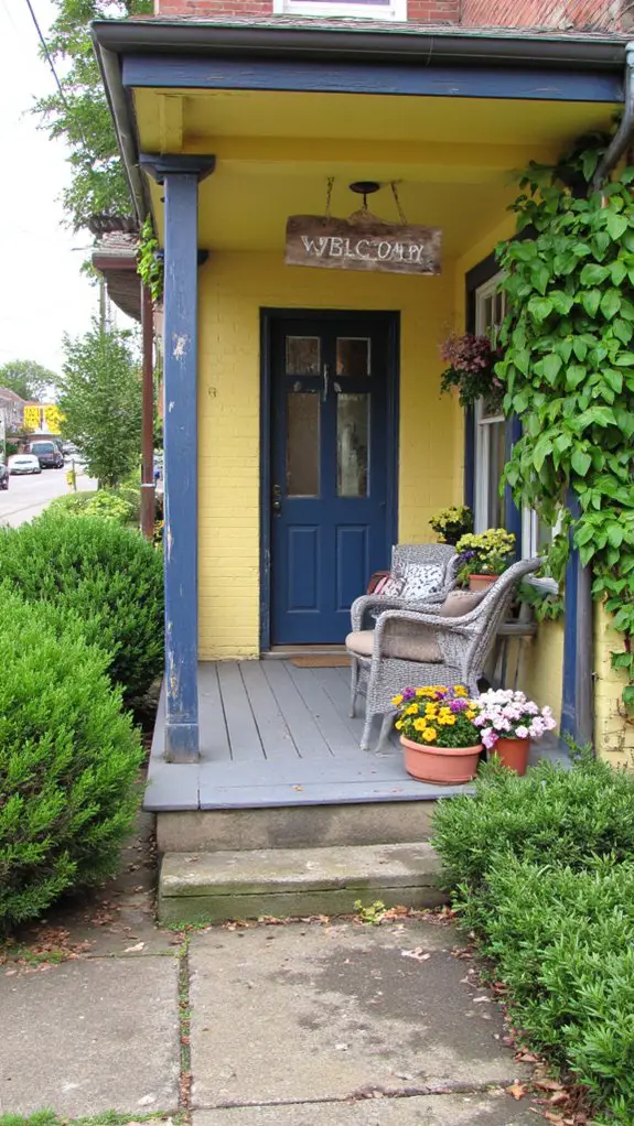 welcoming porch with personalization