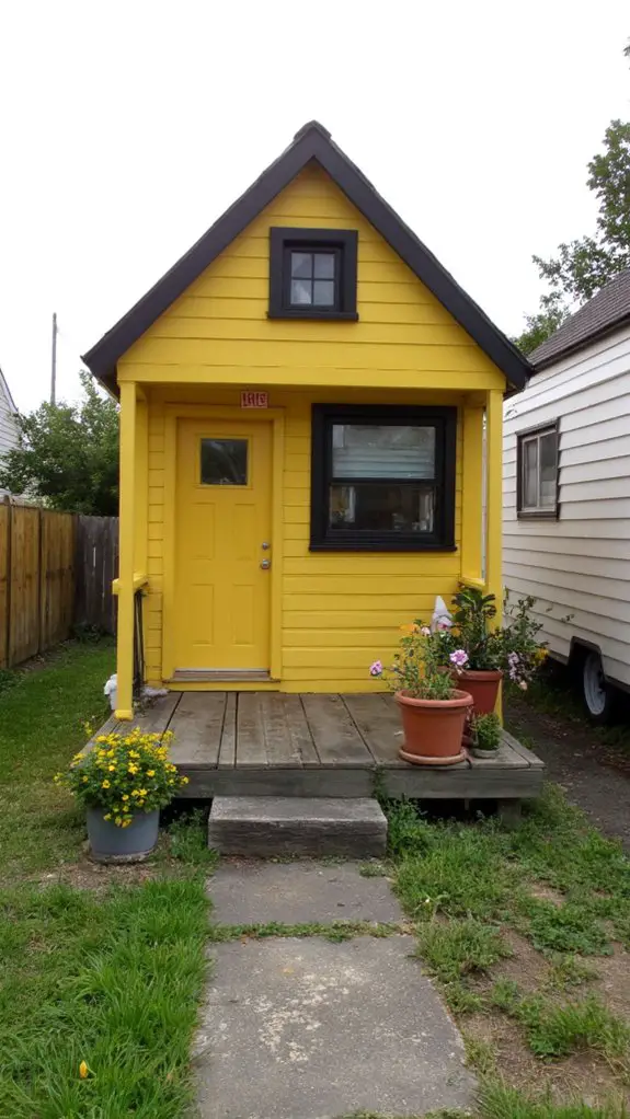 whimsical cheerful yellow retreat