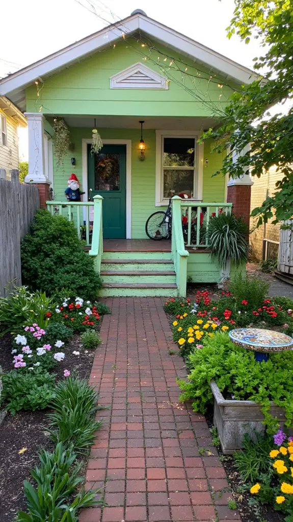 whimsical garden art accents