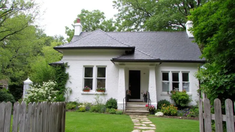 white house black roof