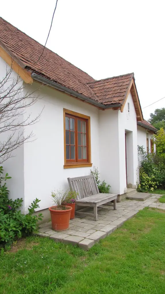 wood accents enhance minimalism