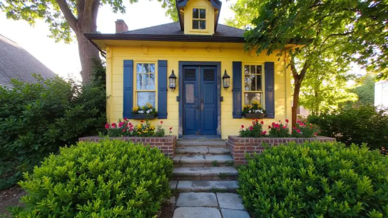 yellow house shutter inspiration