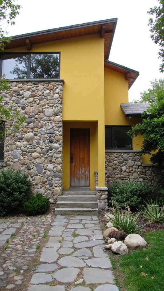 yellow rock meets modernity