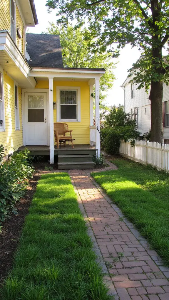 yellow shingled new england elegance