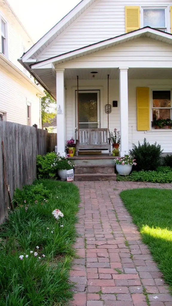 yellow shutters enhance charm