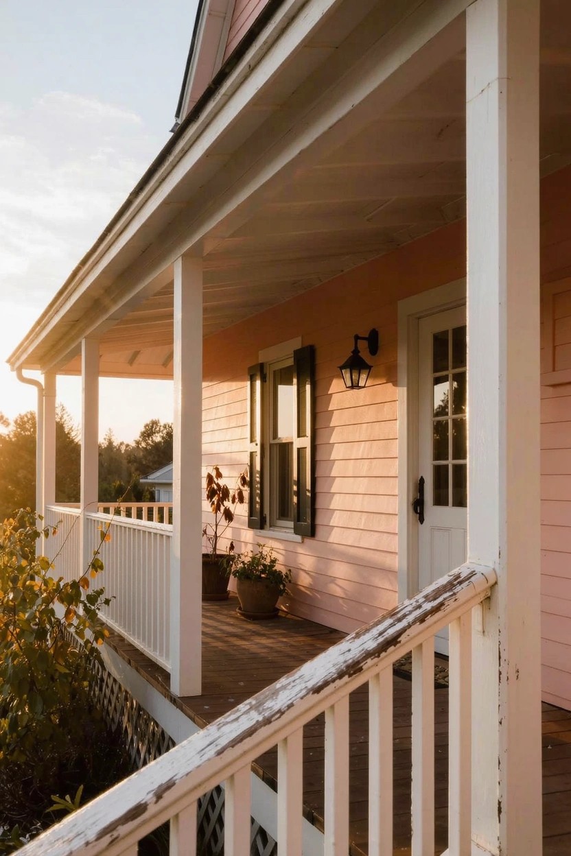 Soft Blush Pink Siding