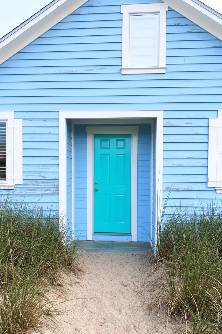 Turquoise Door Trim