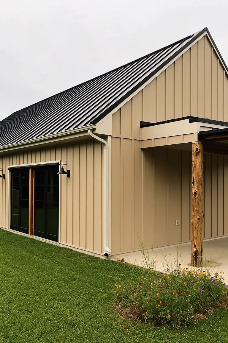 Warm Beige Barn Siding