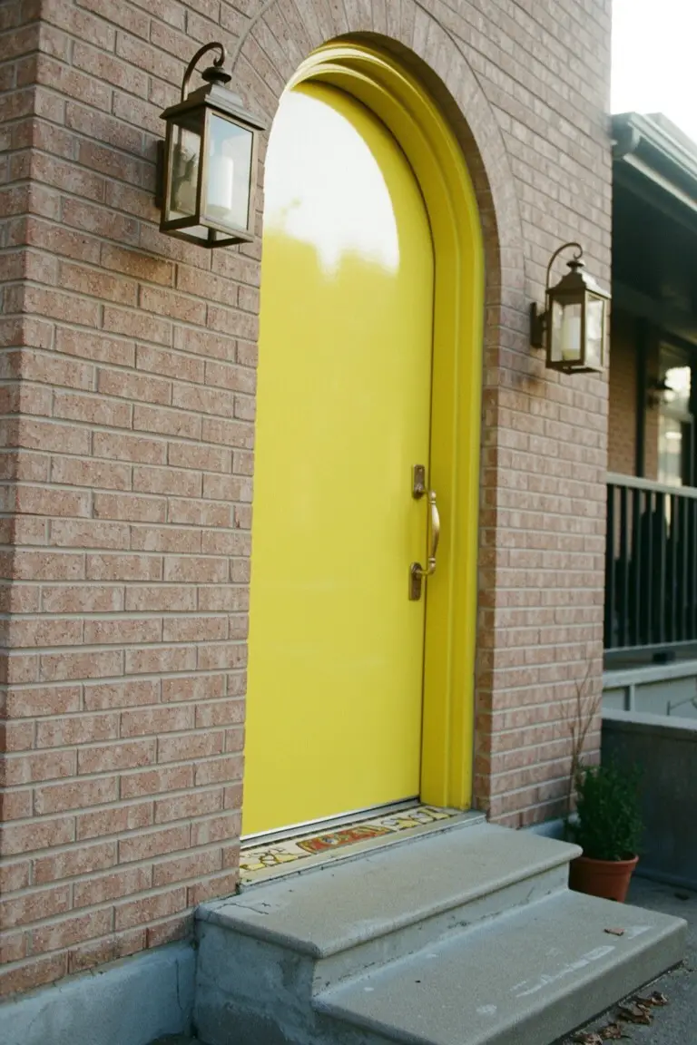 Bright Yellow Front Door