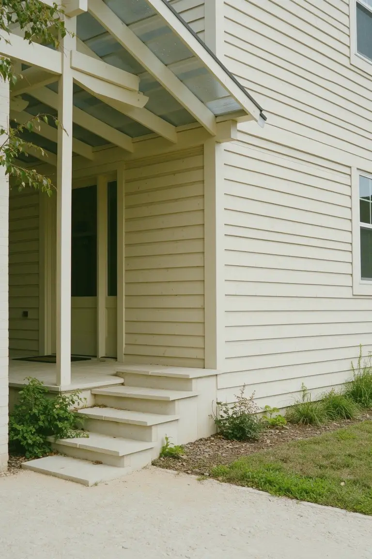 Soft Creamy White Siding